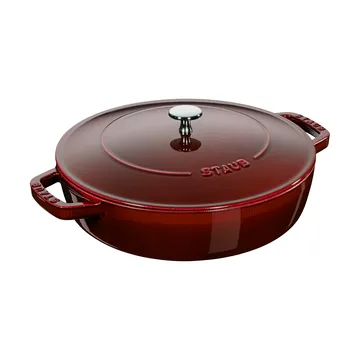 Staub Chistera braiser cast iron Ø24 cm - Grenadine red - STAUB