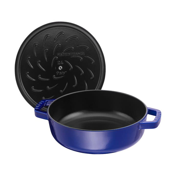 Staub Chistera braising pan cast iron Ø28 cm, Dark blue STAUB