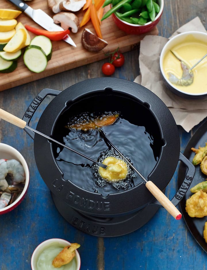 Staub fondue set 1.65 l, black STAUB