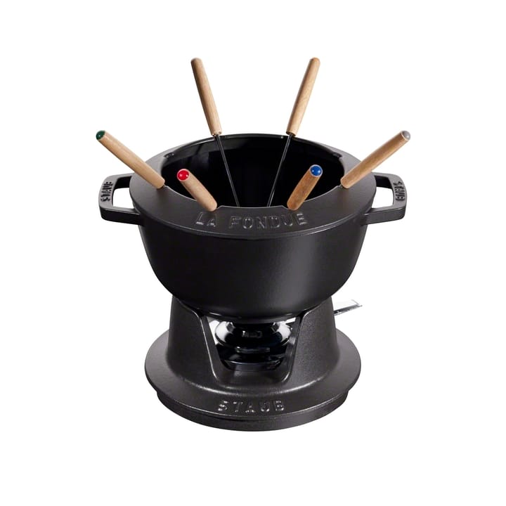 Staub fondue set 2.35 l, black STAUB