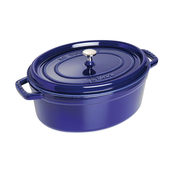 Staub La Cocotte oval cast iron pot 6.7 L - Dark blue - STAUB