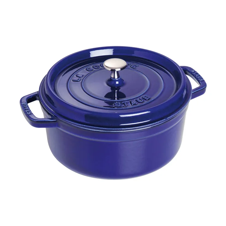 Staub La Cocotte round casserole cast iron 2.5 L - Dark blue - STAUB