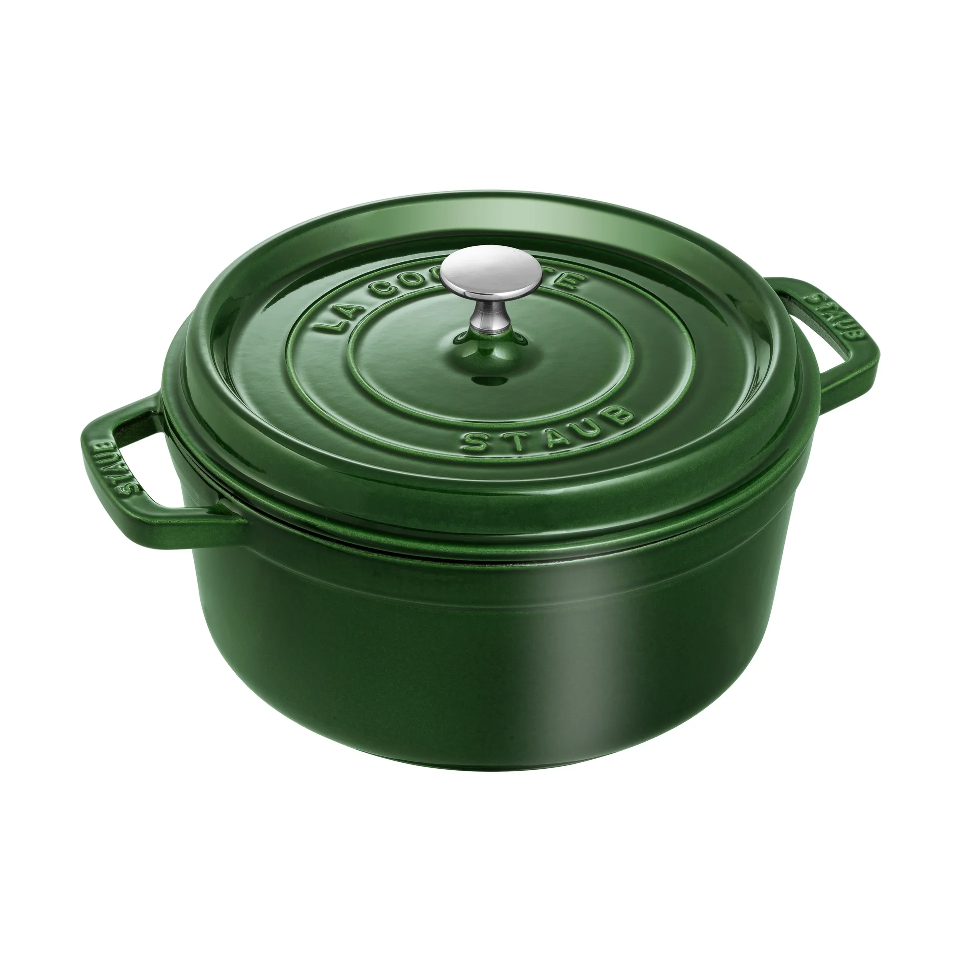 Staub La Cocotte round casserole cast iron 3.8 L, Basil green STAUB