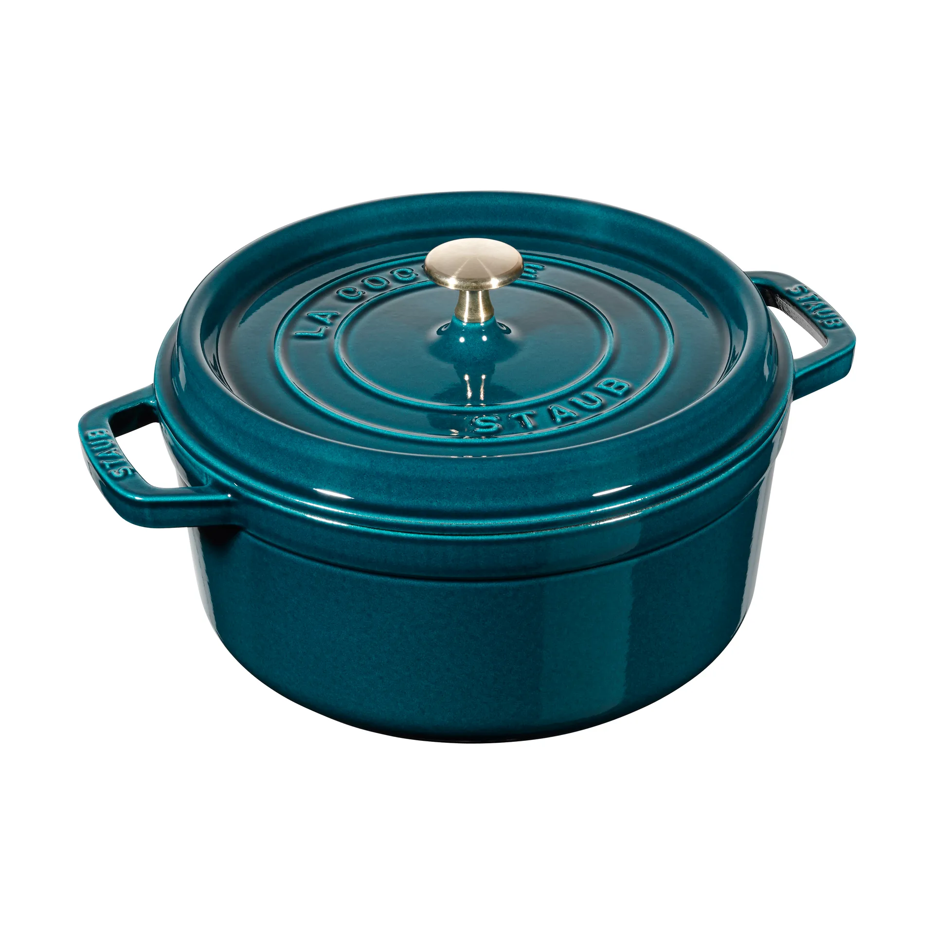 Staub La Cocotte round cast iron pot 2.2 L, La Mer STAUB