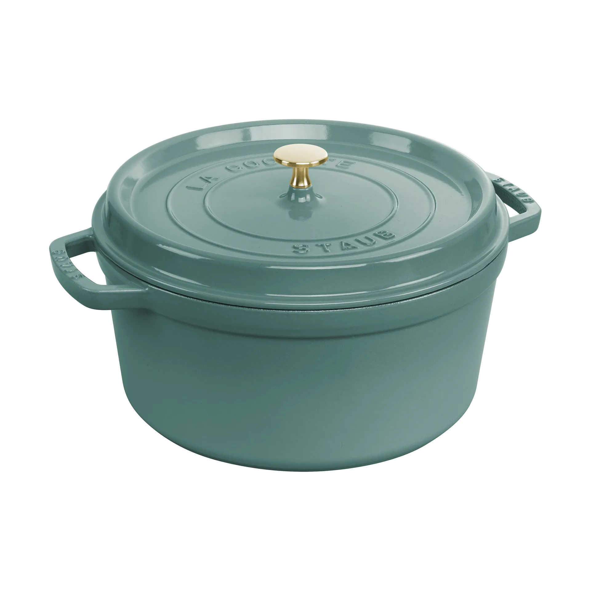 Staub La Cocotte round cast iron pot 6.7 L, Eucalyptus wood STAUB
