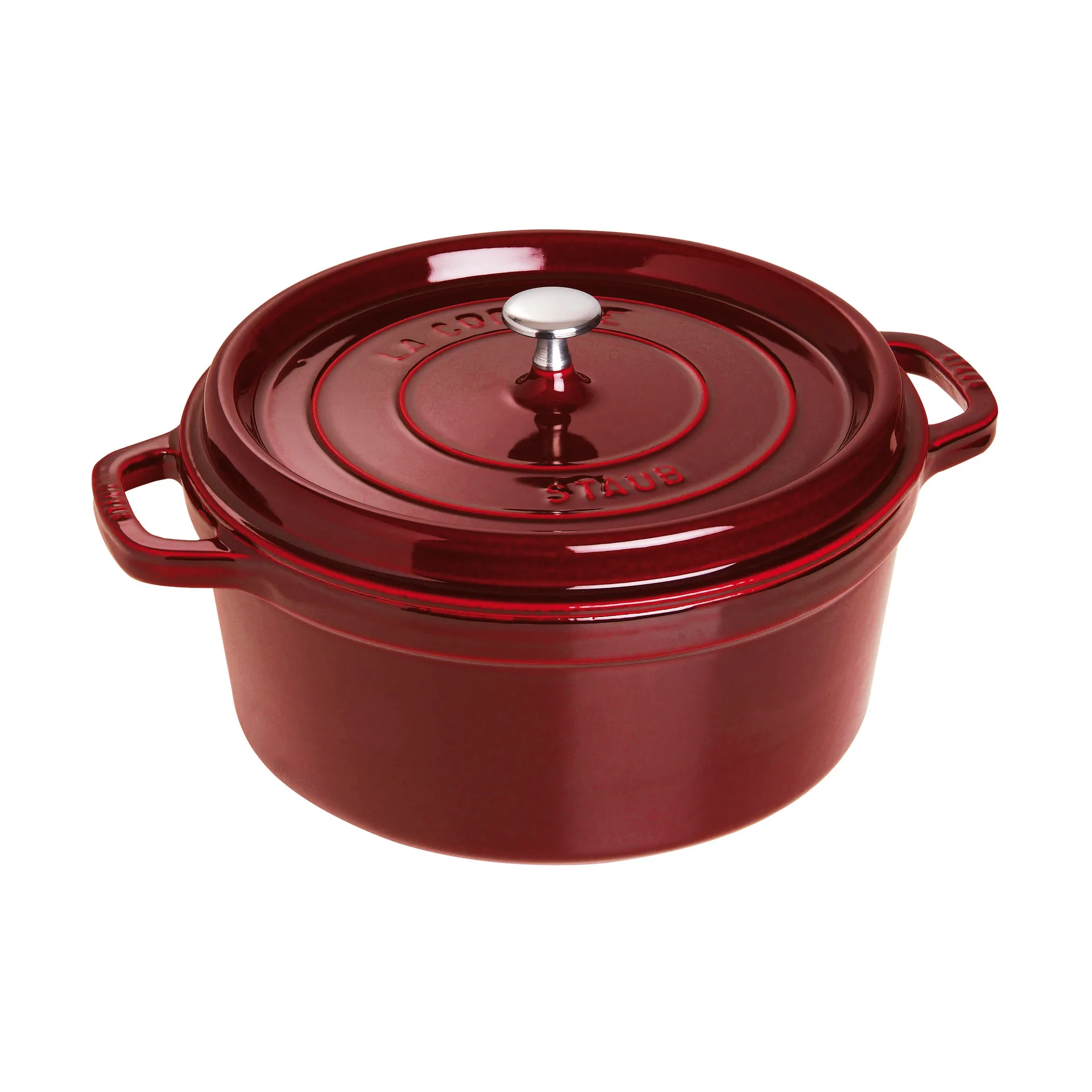 Staub La Cocotte round cast iron pot 6.7 L, Grenadine red STAUB
