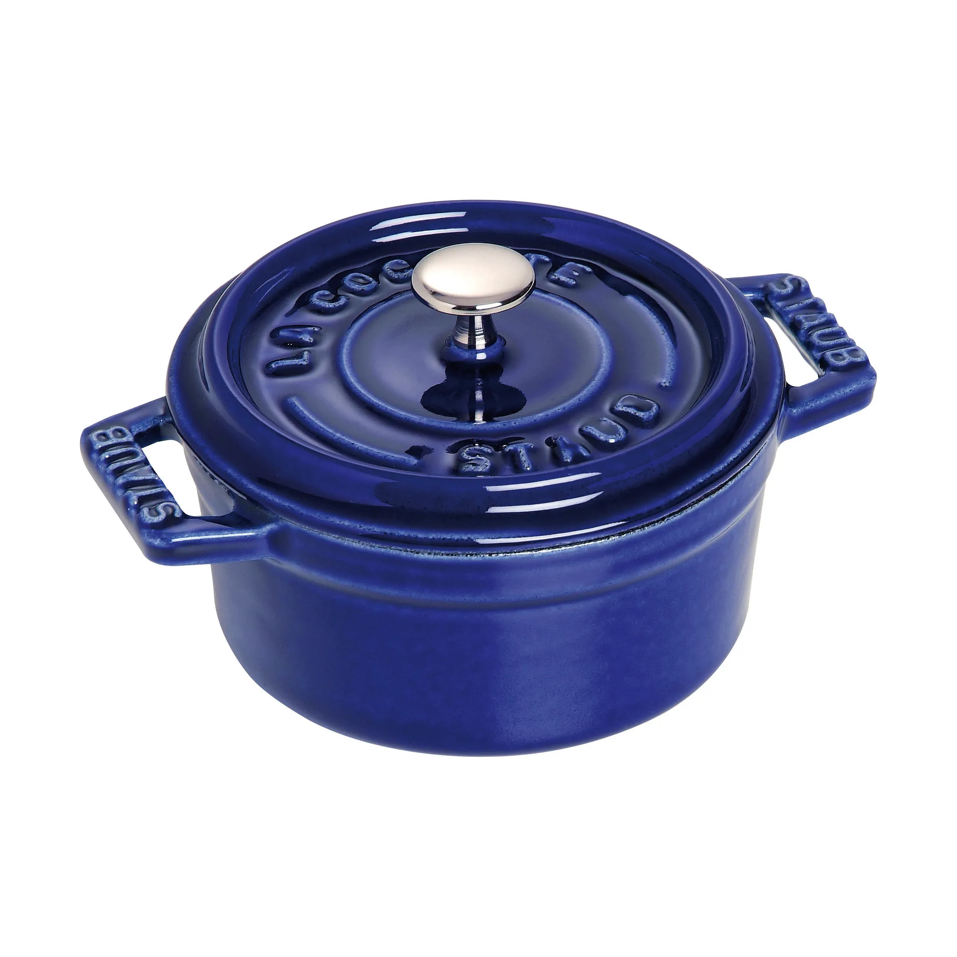 Staub La Cocotte round pot cast iron 0.25 L, Dark blue STAUB