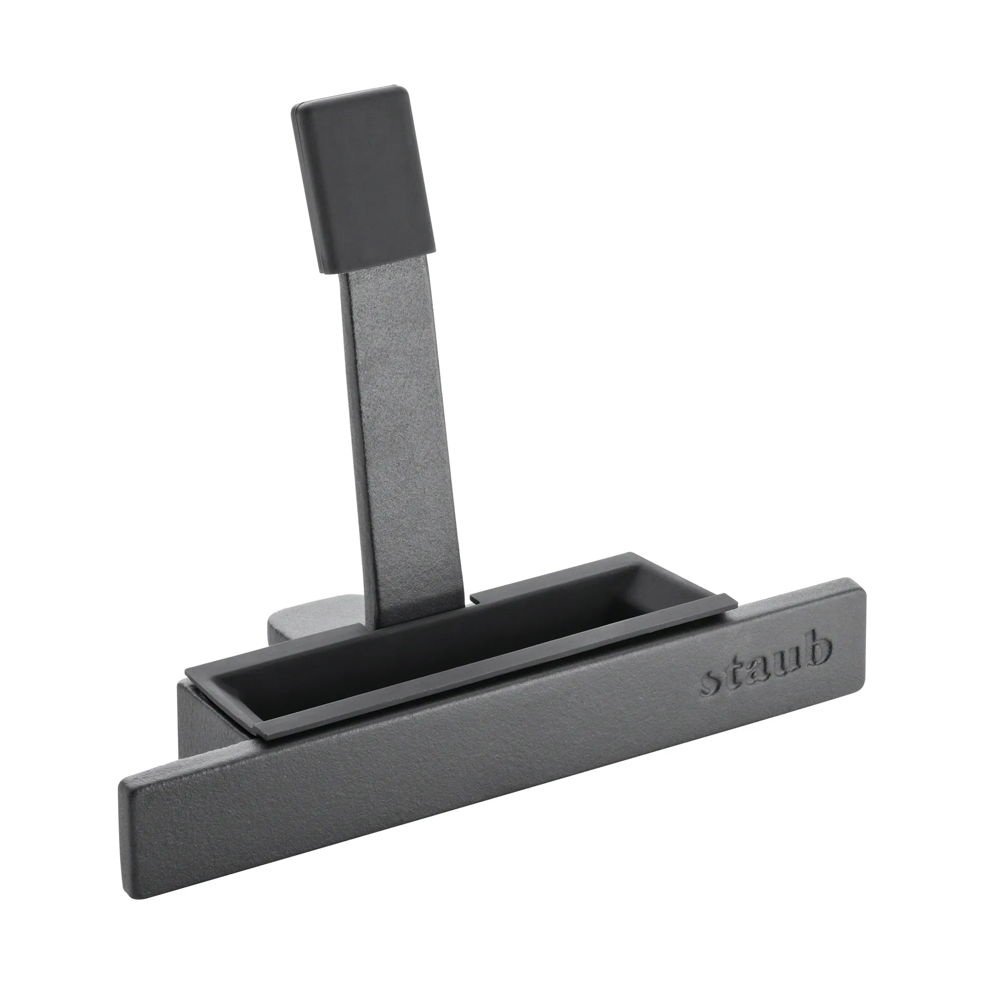 Staub lid holder cast iron-silicone, Black STAUB