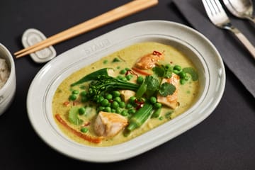 Staub New White Truffle saucer oval - 25 cm - STAUB