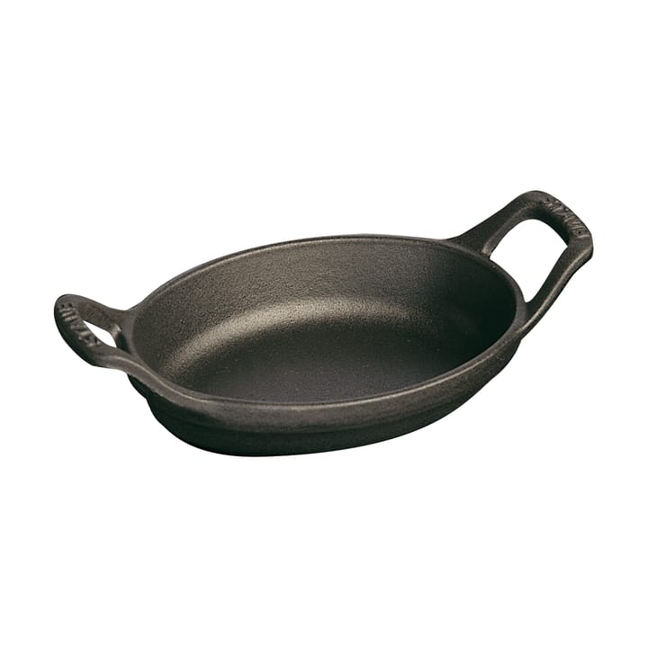 Staub oval baking dish cast iron 15 cm - Black - STAUB