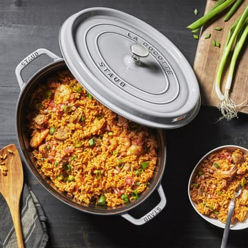 Staub oval casserole dish 4.2 l - grey - STAUB