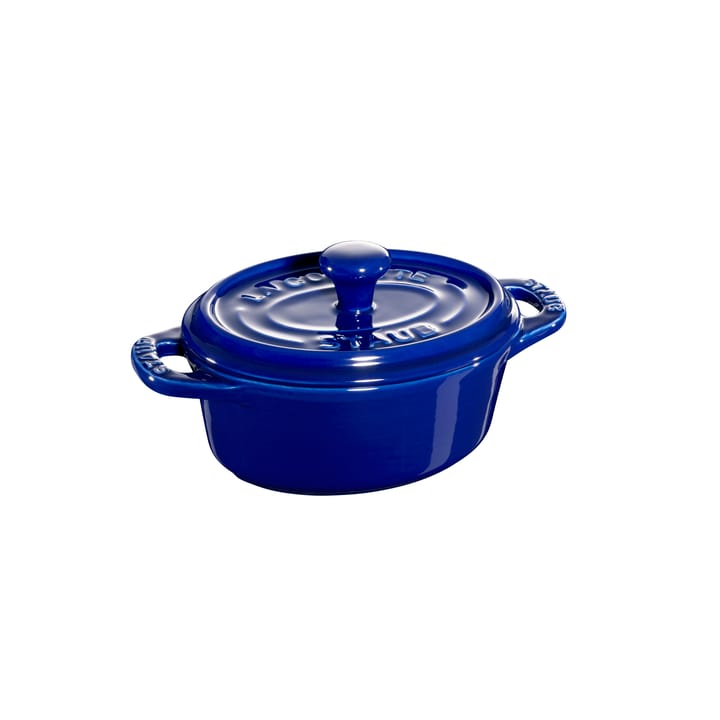 Staub oval mini casserole dish 0.2 l, blue STAUB