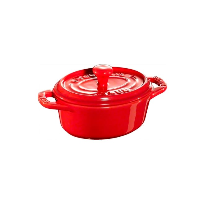 Staub oval mini casserole dish 0.2 l, red STAUB