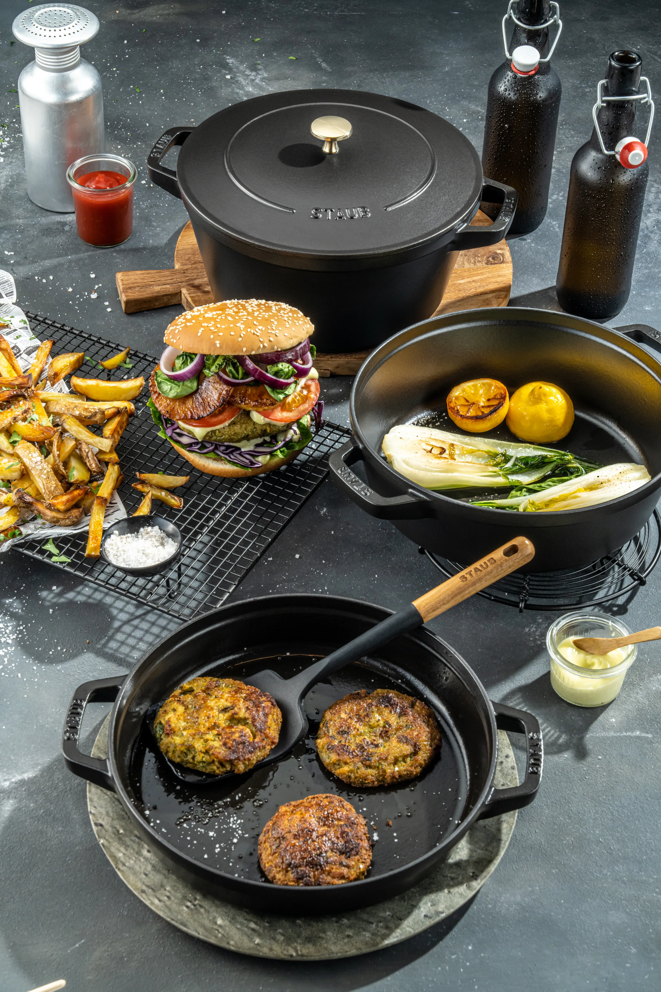 STAUB☆5点セット Staub Pot & saucepan set stackable 5 pieces - STAUB | KitchenTime