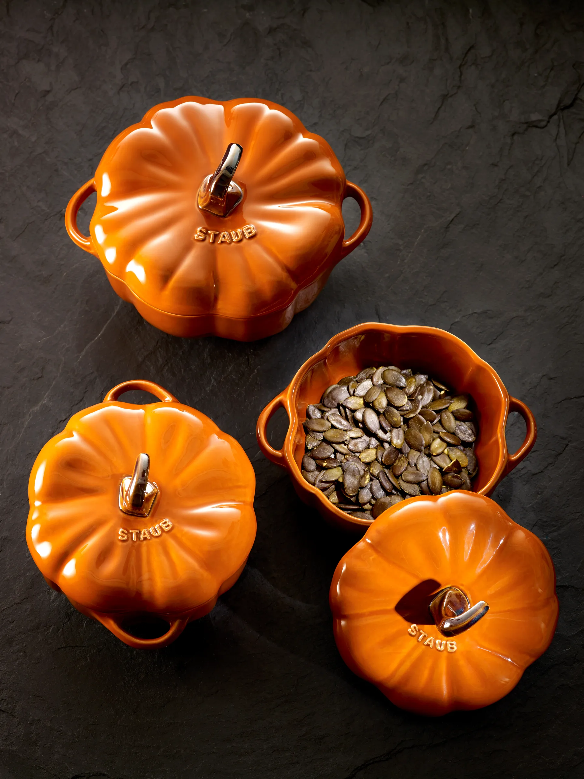 Staub pumpkin casserole dish stoneware, 0,47 l Cinnamon STAUB
