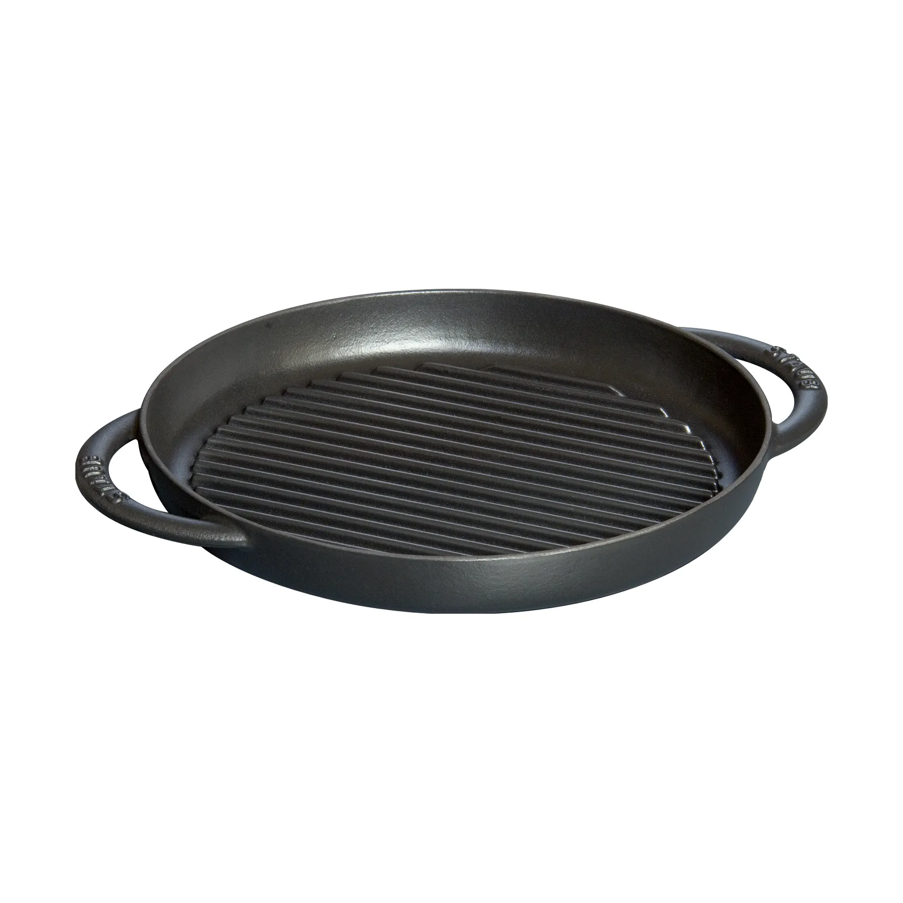 Staub Pure cast iron grill pan round black, Ø26 cm STAUB