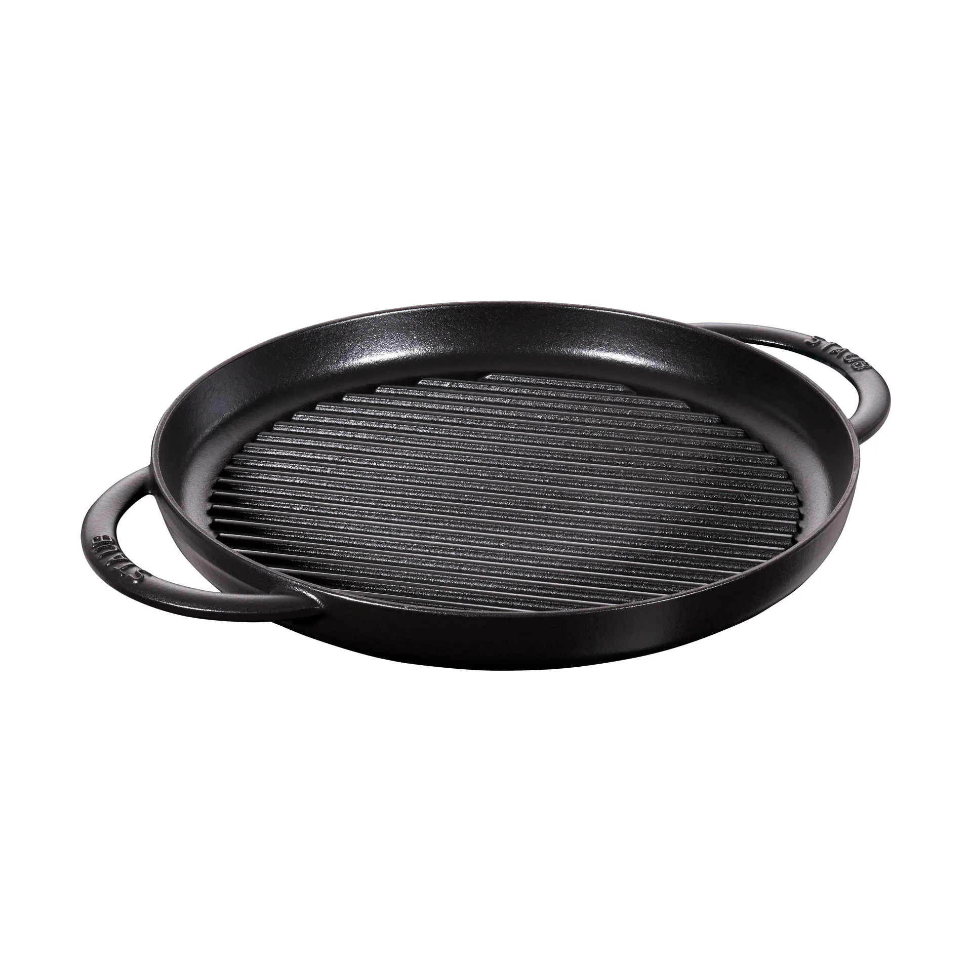 Staub Pure cast iron grill pan round black, Ø30 cm STAUB