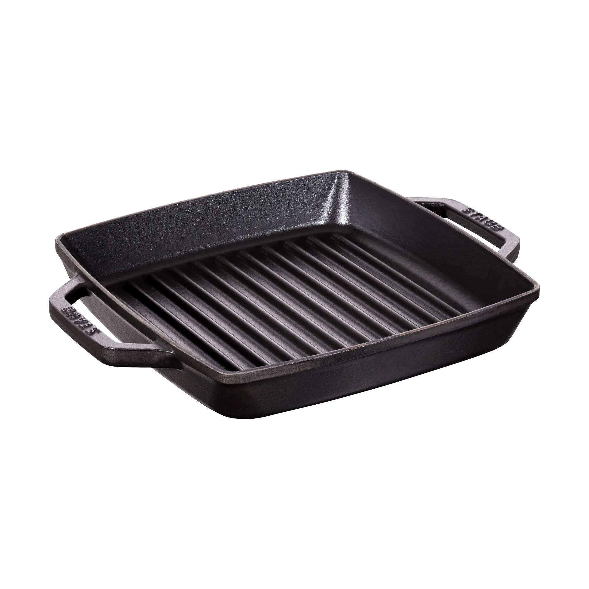 Staub Pure grill pan cast iron square black, 23 cm STAUB