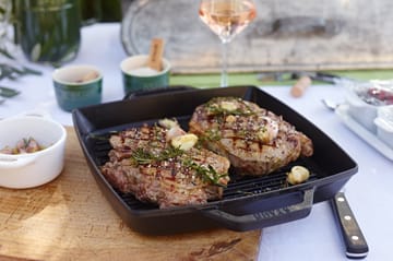 Staub Pure grill pan cast iron square black - 28 cm - STAUB