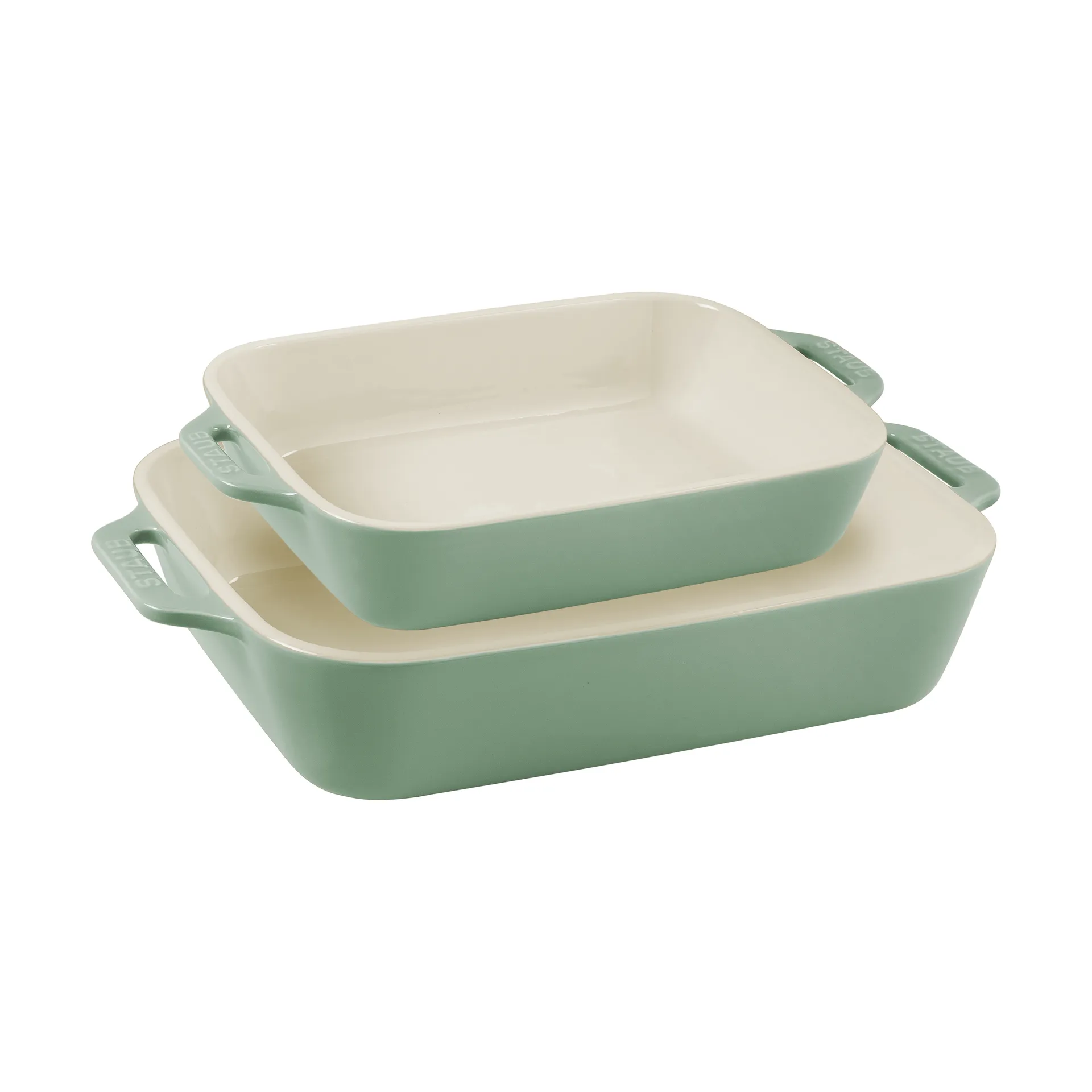 Staub rectangular baking dish set 2 pieces, Eucalyptus wood STAUB