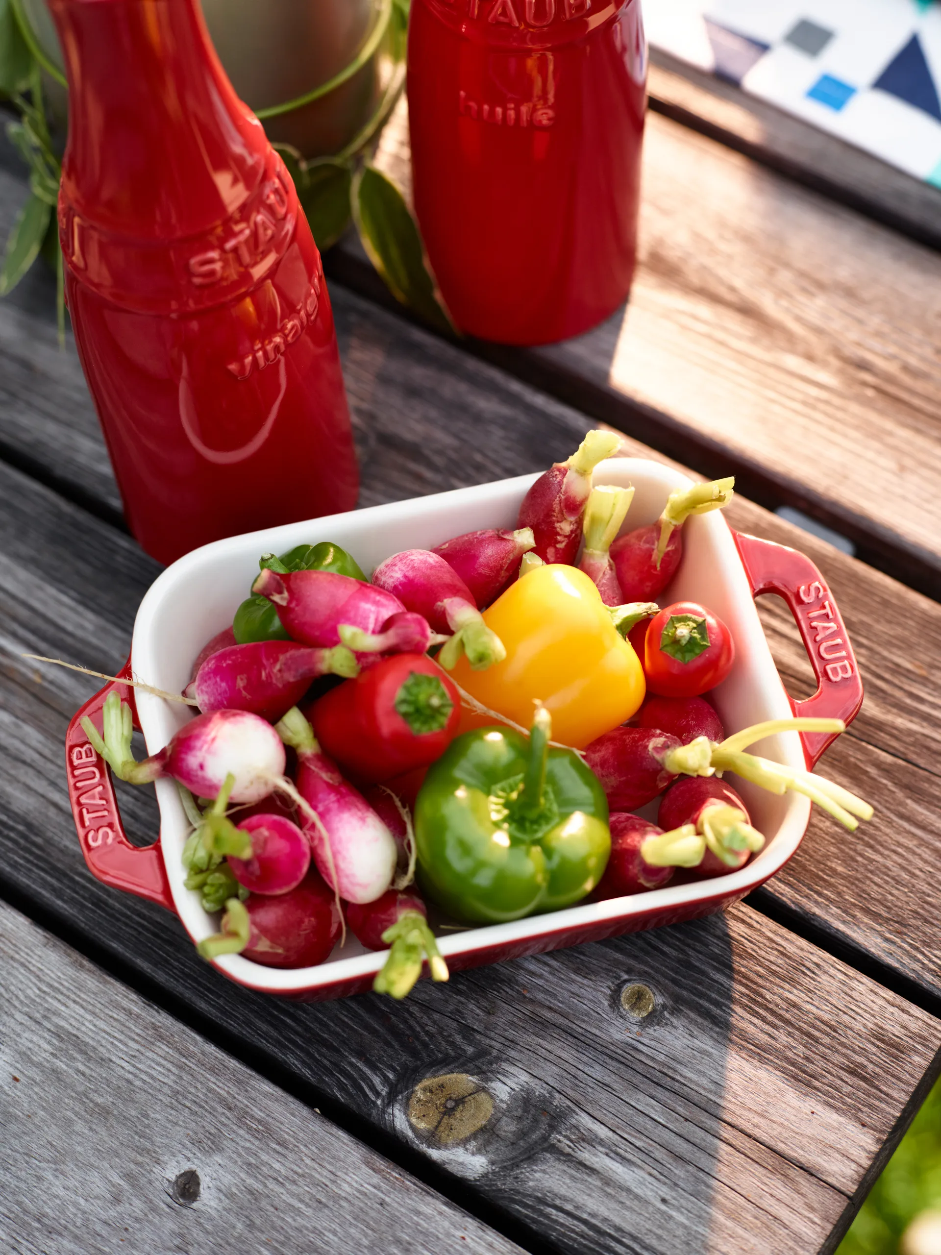 Staub rectangular oven dish 14x11 cm, red STAUB