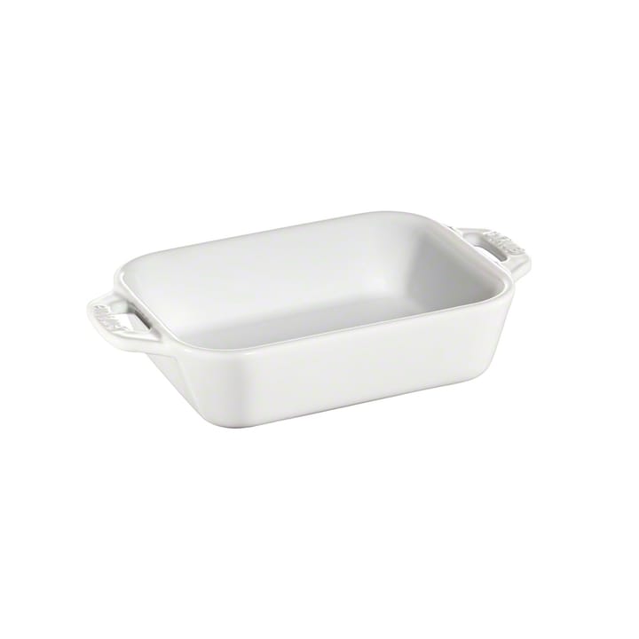 Staub rectangular oven dish 14x11 cm, white STAUB