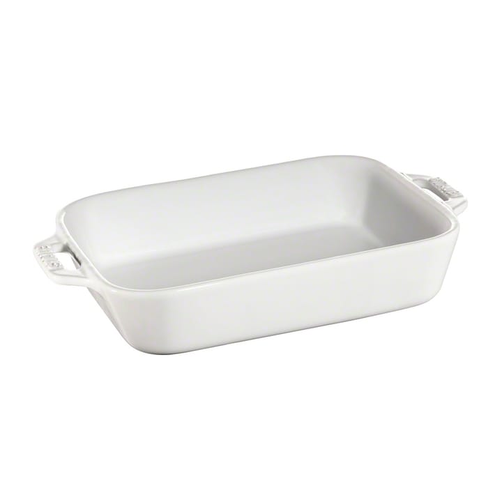 Staub rectangular oven dish 20 x 16 cm, white STAUB