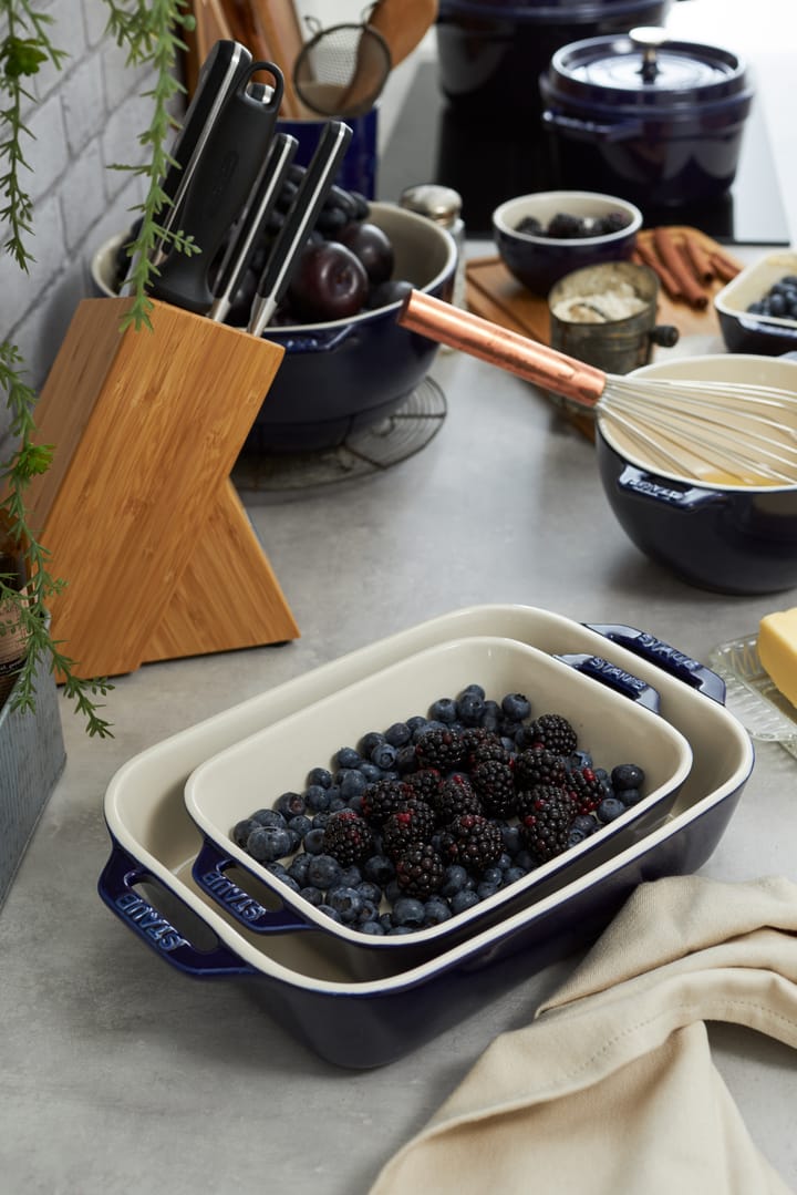 Staub rectangular oven dish 27 x 20 cm, blue STAUB