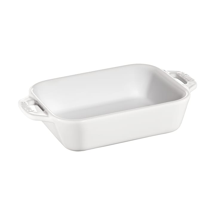 Staub rectangular over dish 25x40 cm, White STAUB