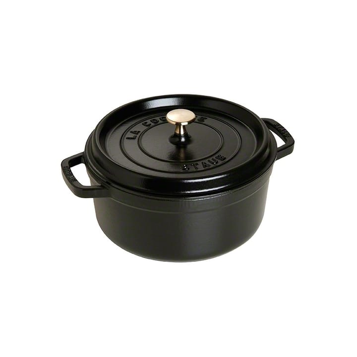 Staub round casserole dish 3.8 l, black STAUB