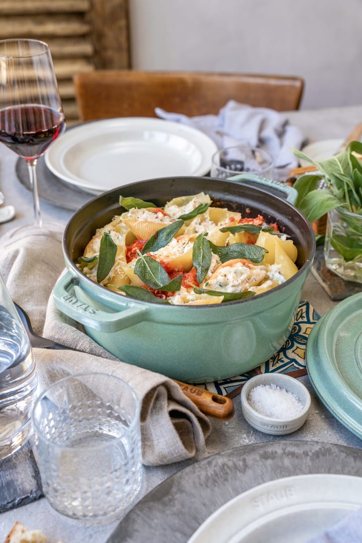 Staub round casserole dish 5.2 l, Salvia STAUB