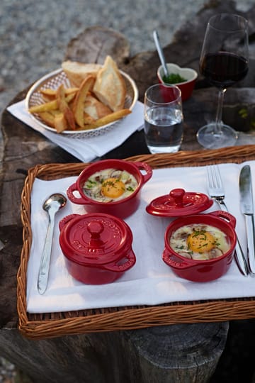Staub round mini casserole dish 0.2 l - red - STAUB