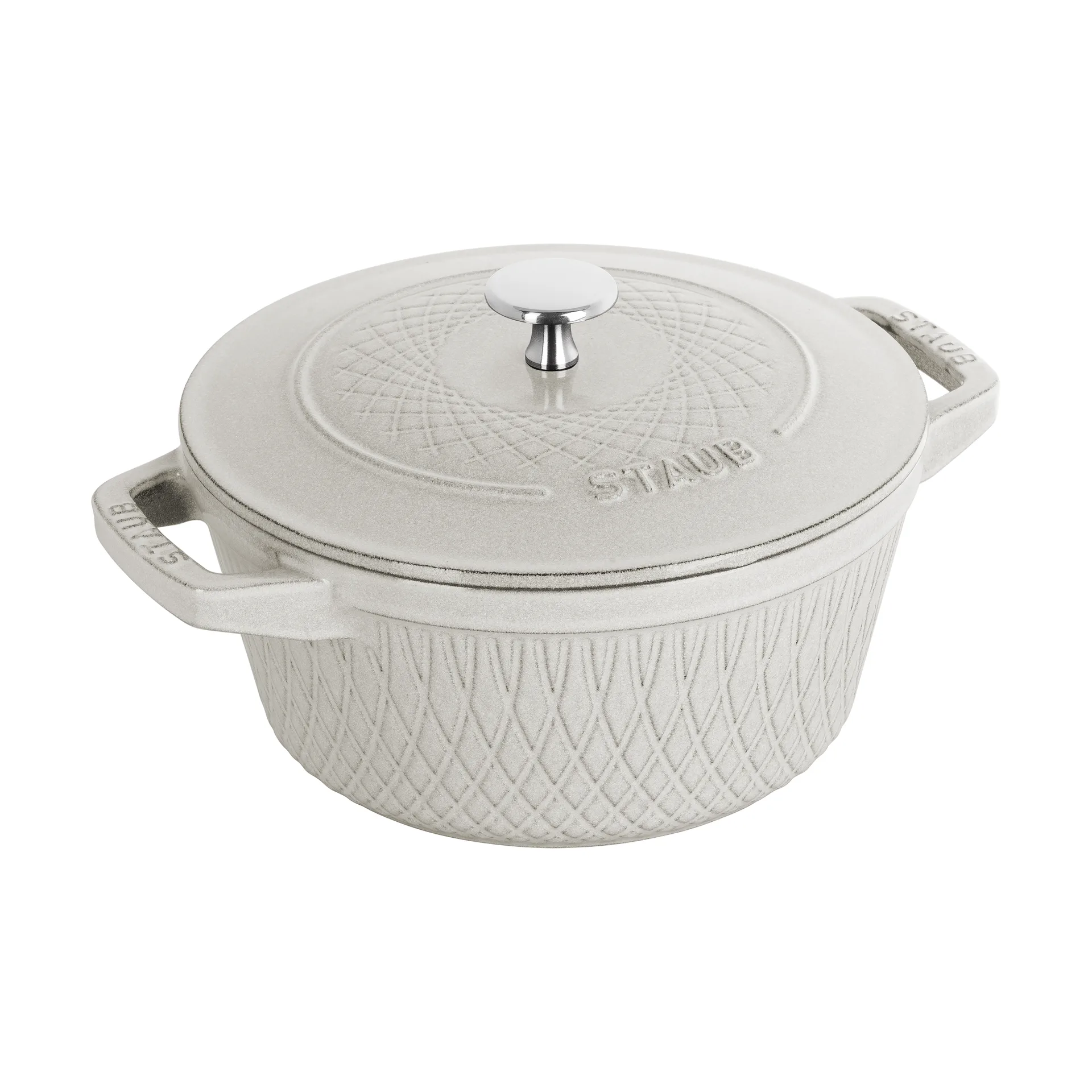 Staub Twister La Cocotte pot 4 L, White truffle STAUB