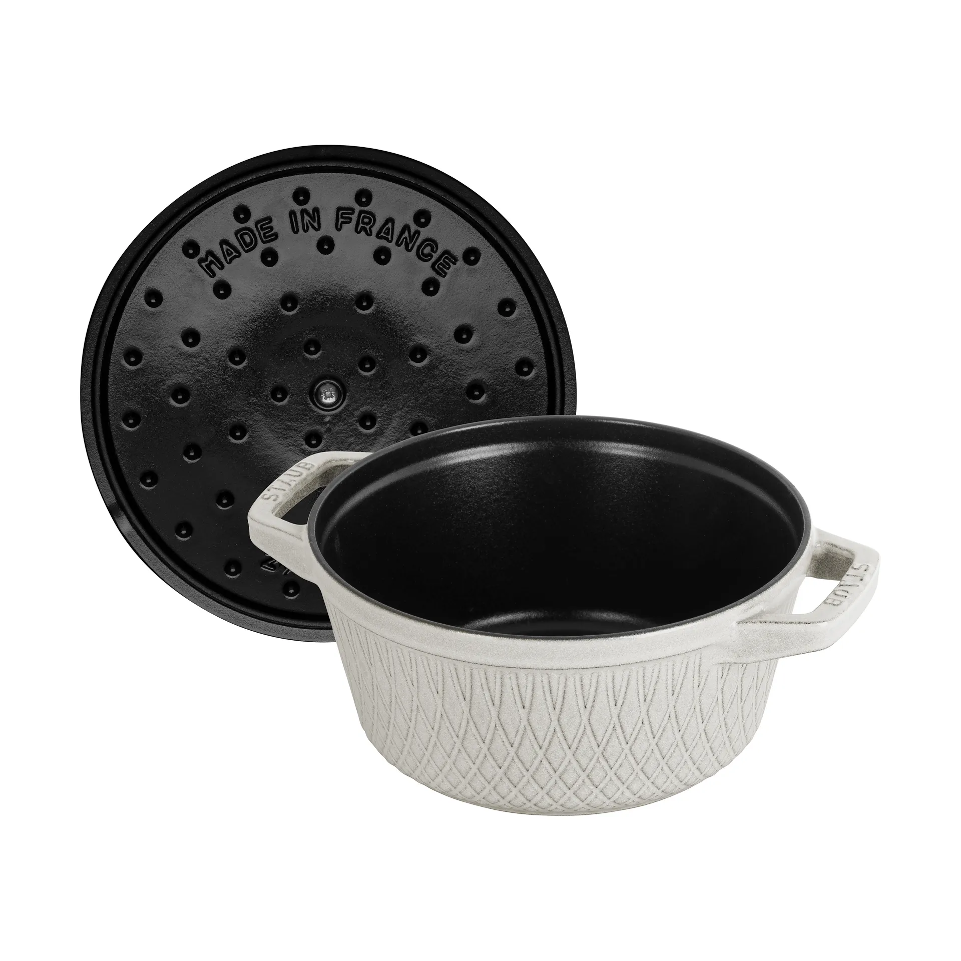Staub Twister La Cocotte pot 4 L, White truffle STAUB