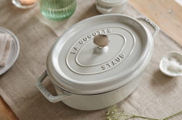 Staub White Truffle casserole oval - 4.2 l - STAUB