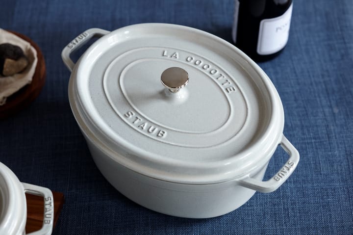 Staub White Truffle casserole oval, 8 l STAUB
