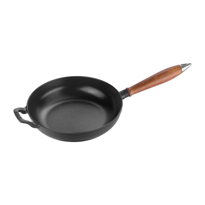 Vintage frying pan with wooden handle Ø24 cm, Black STAUB