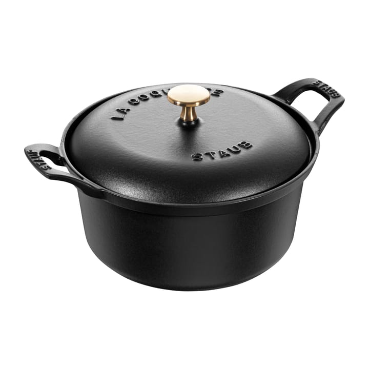 Vintage La Coquette casserole dish round 2.45 L, Black STAUB