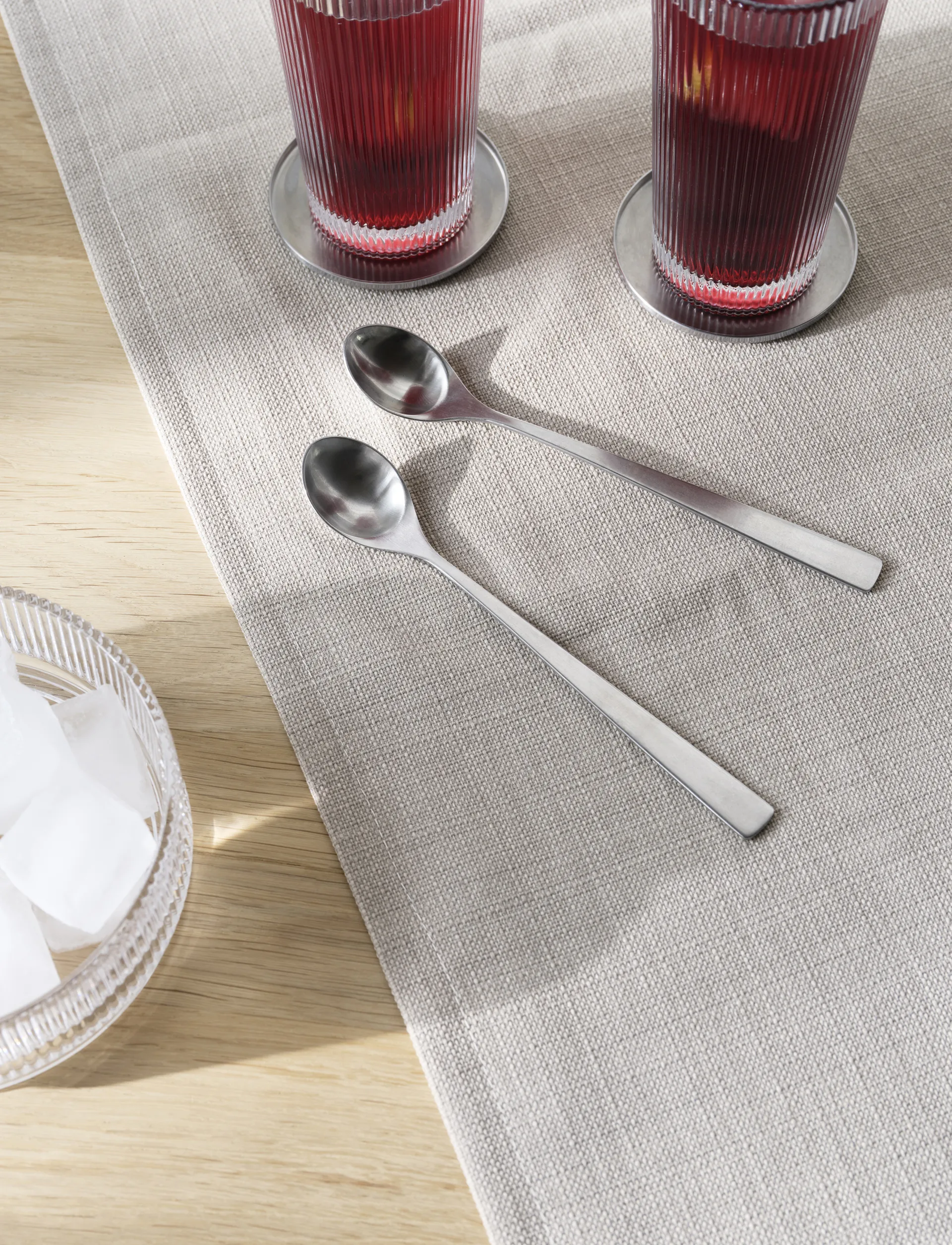 Maya latte spoon 2-pack, Stainless steel Stelton