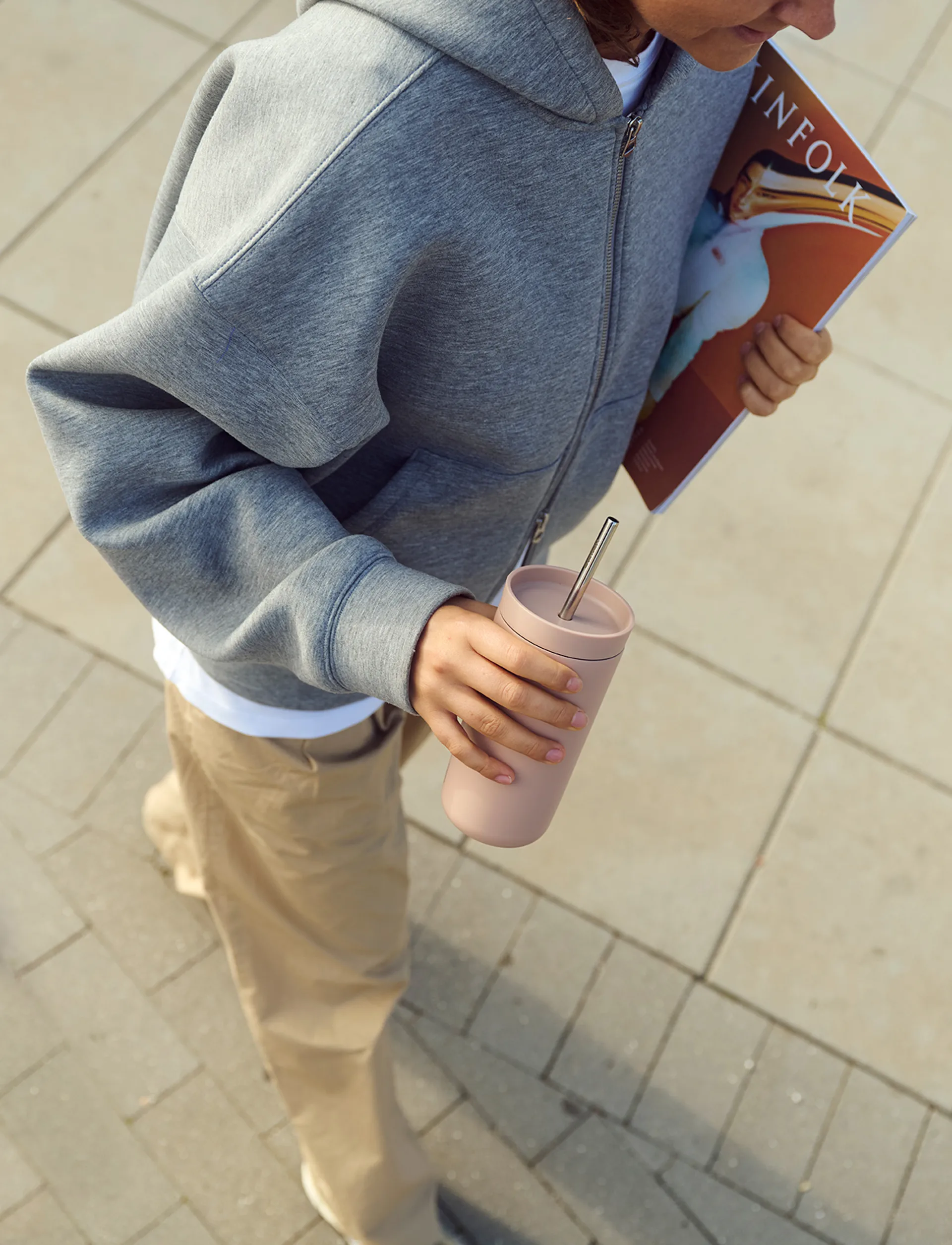 To Go Sip thermos mug with straw 0.4 L, Heather Stelton