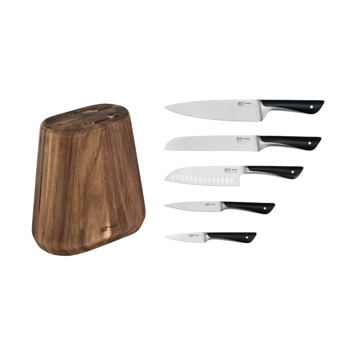 Jamie Oliver knife set with knife block, 6 pieces Tefal