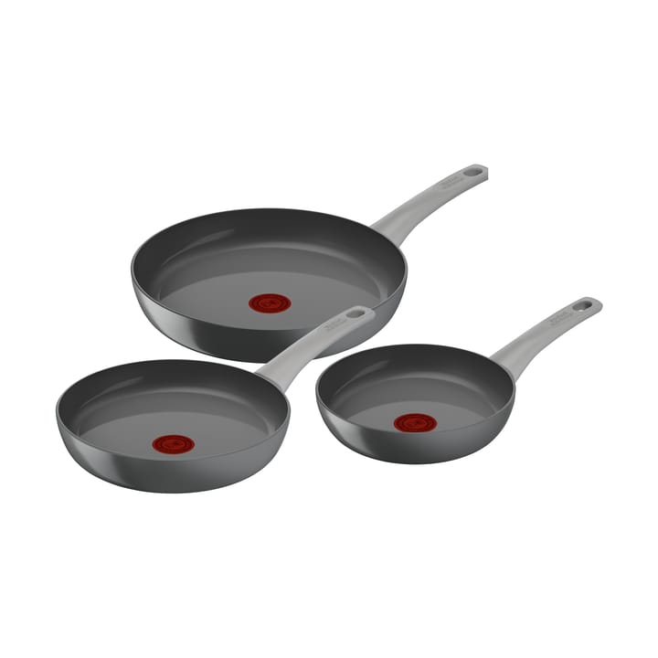 Renew ON frying pan set 3 pieces, Grey Tefal