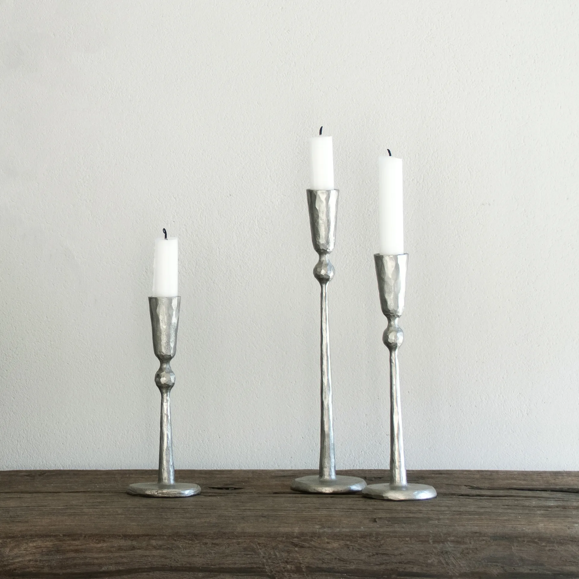 Boule candlestick silver, Large Tell Me More