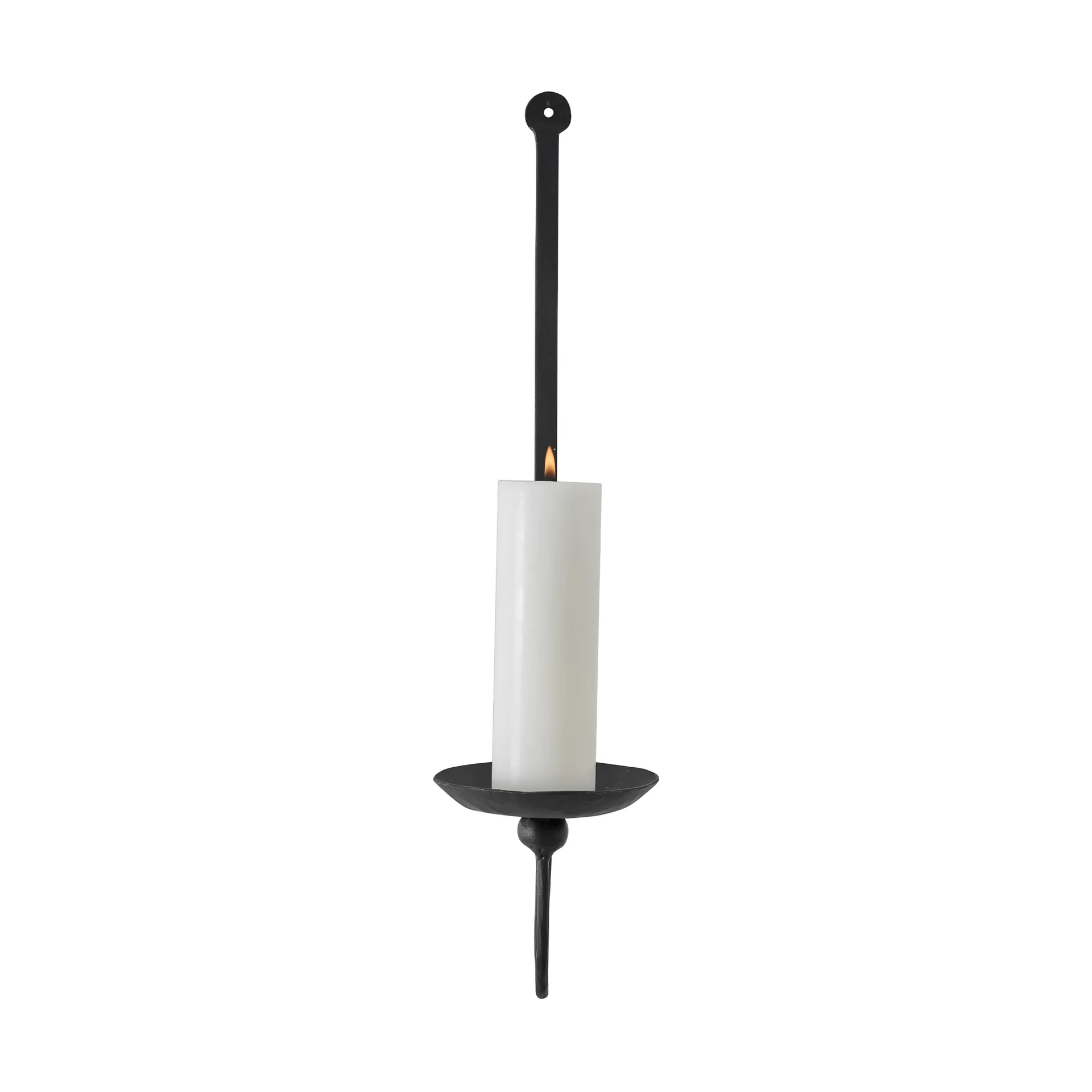 Boule wall candle holder for pillar candles, Black Tell Me More