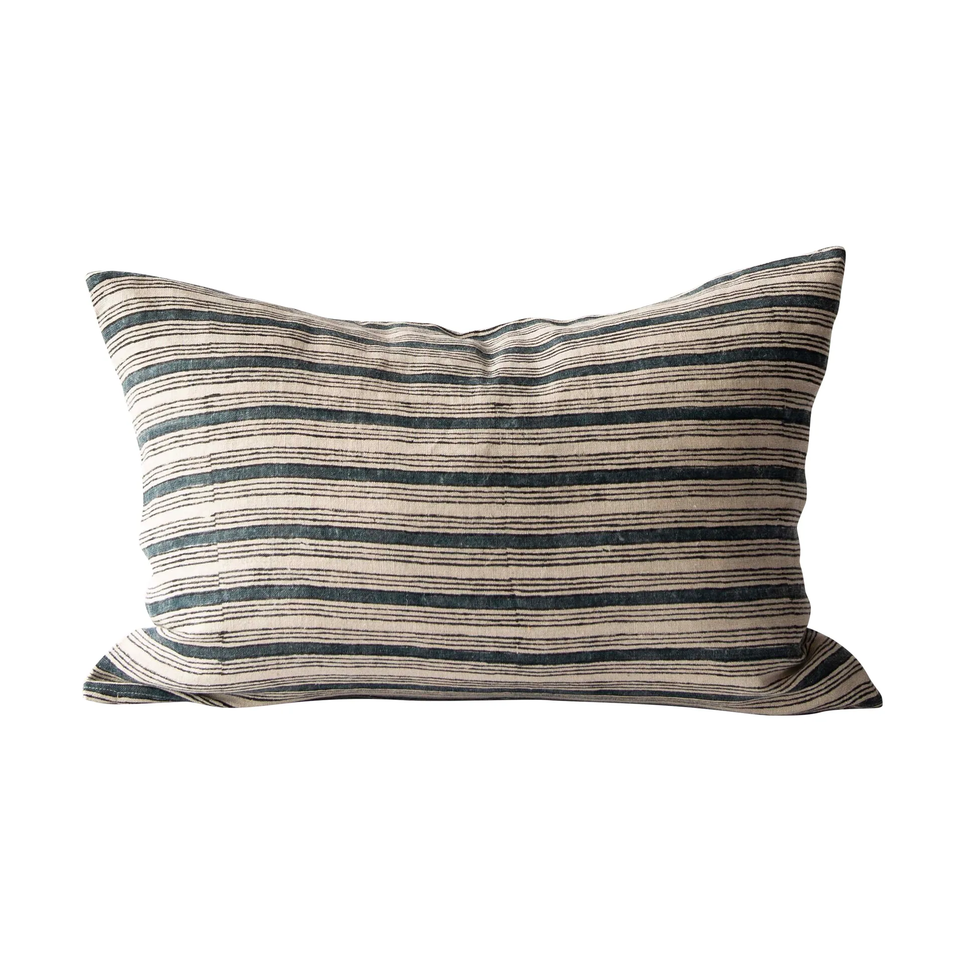 Dino cushion cover 40x60 cm, Block print navy Tell Me More