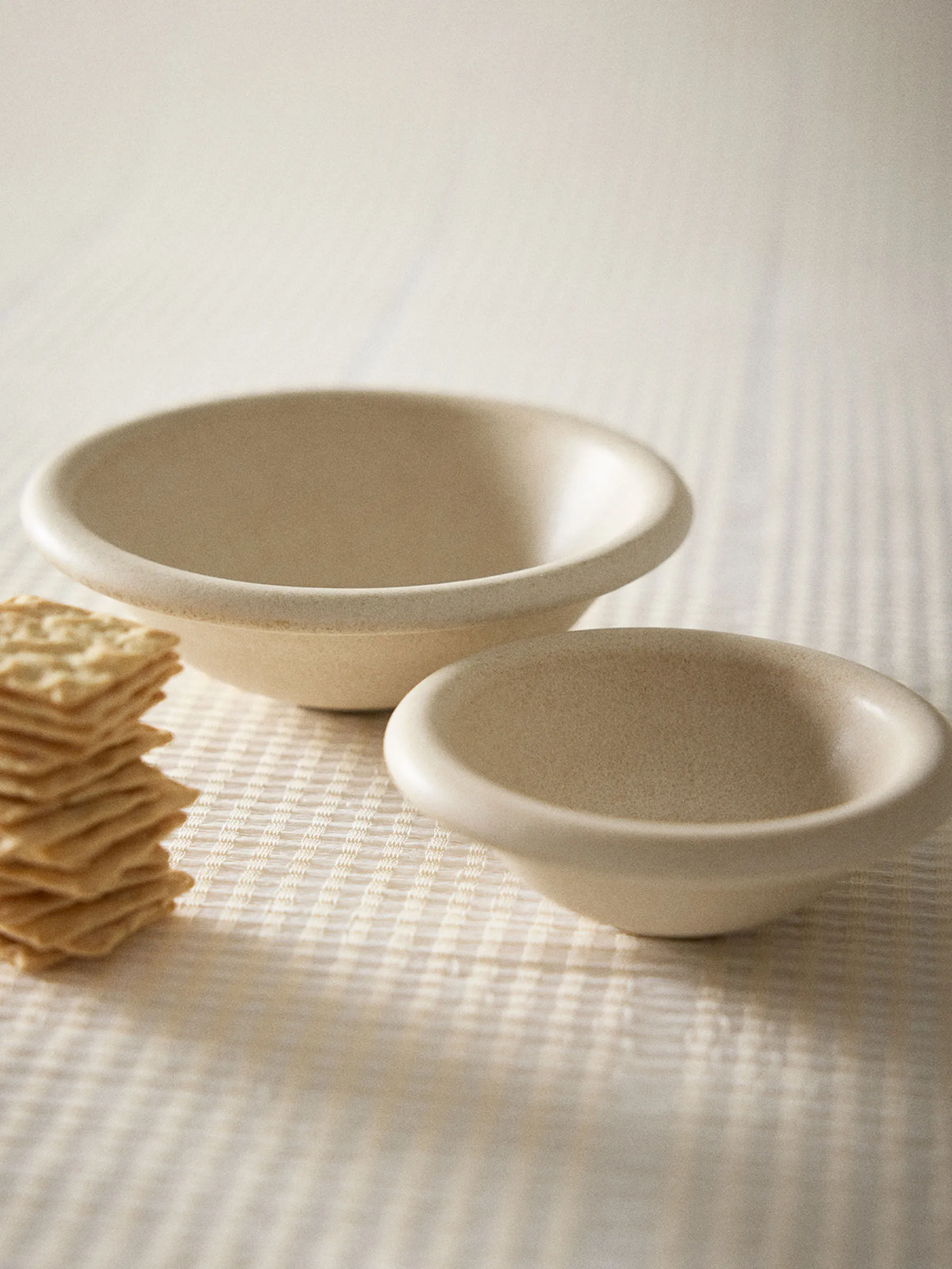 Elba bowl, Sand beige, Ø13 cm Tell Me More
