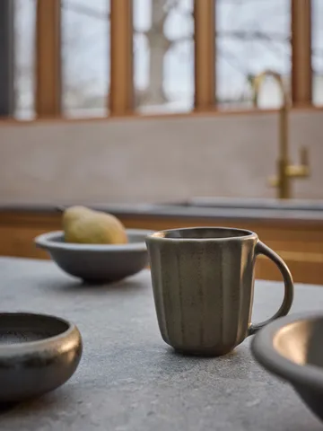 Elba mug - Green brown, 35 cl - Tell Me More