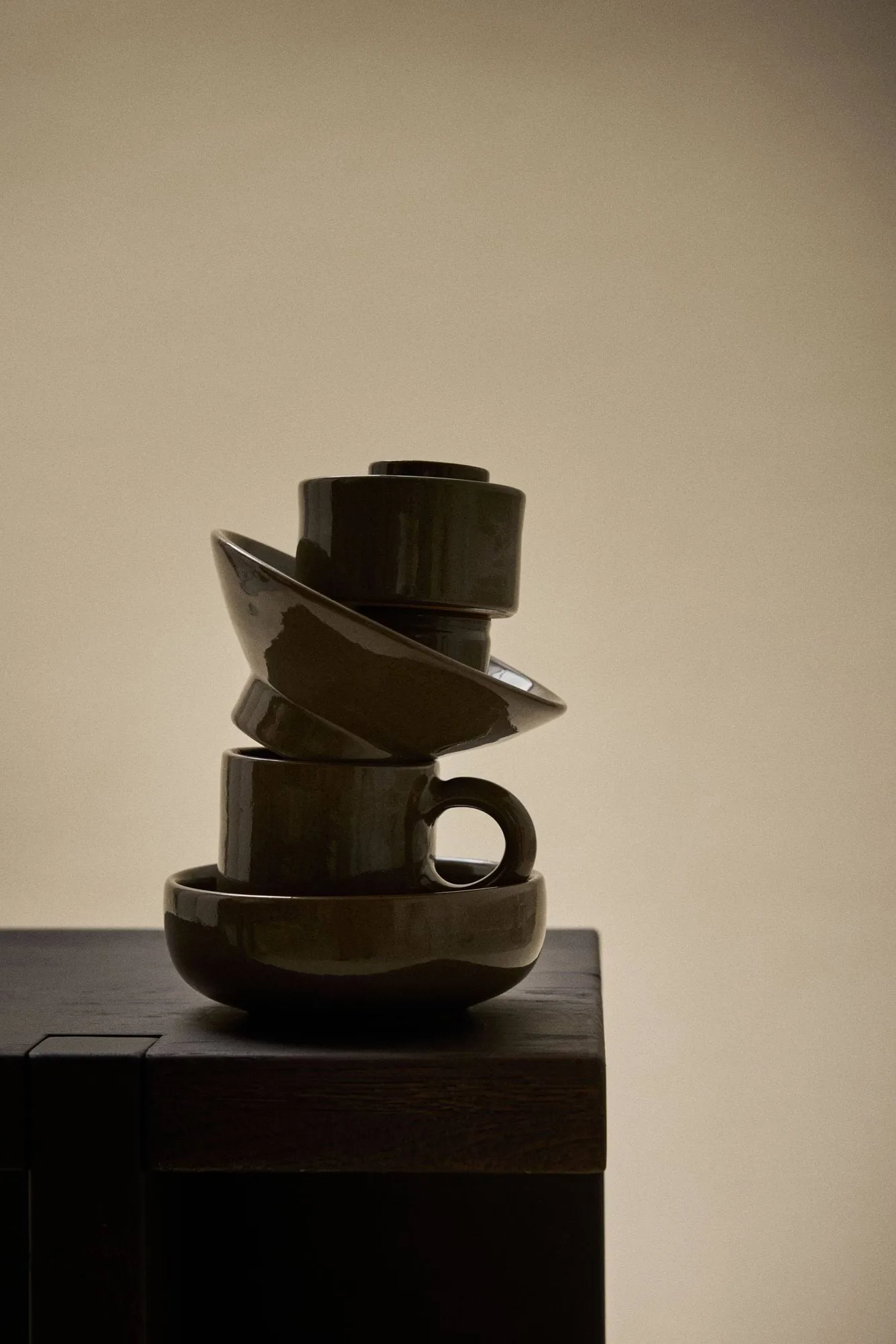 Elio bowl, Dark brown, Ø14x5 cm Tell Me More