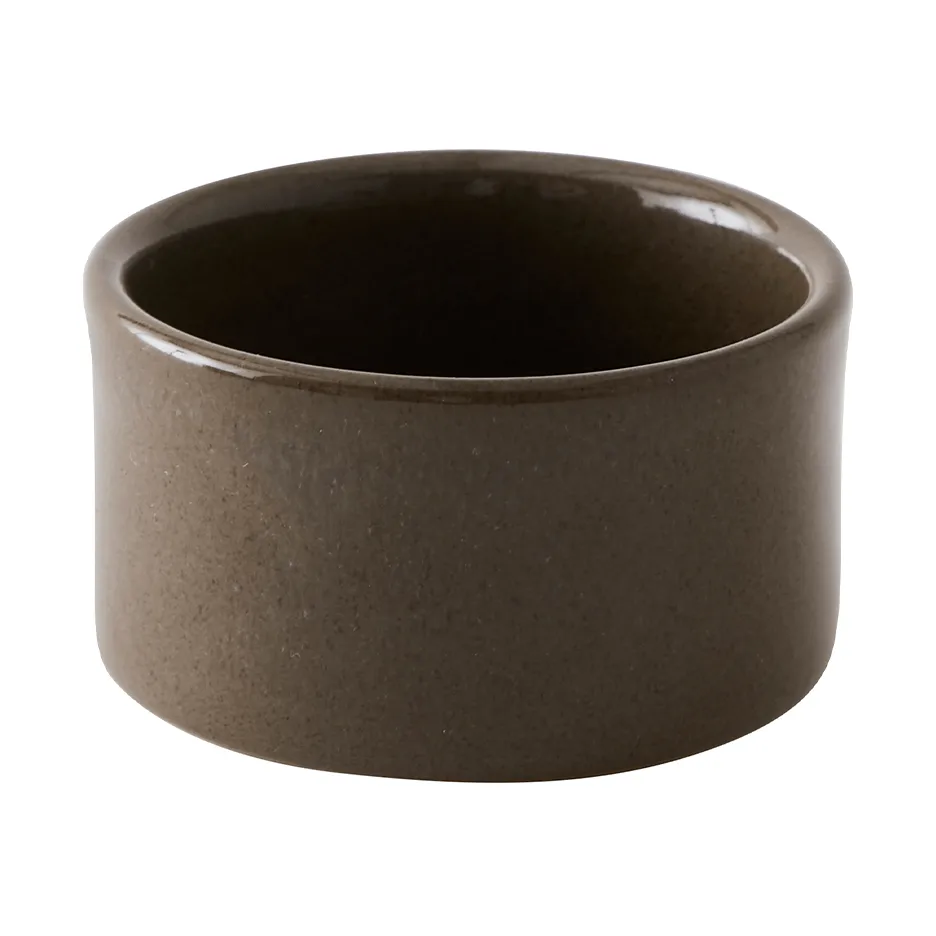 Elio cylinder bowl, Dark brown, Ø8.5x4.5 cm Tell Me More