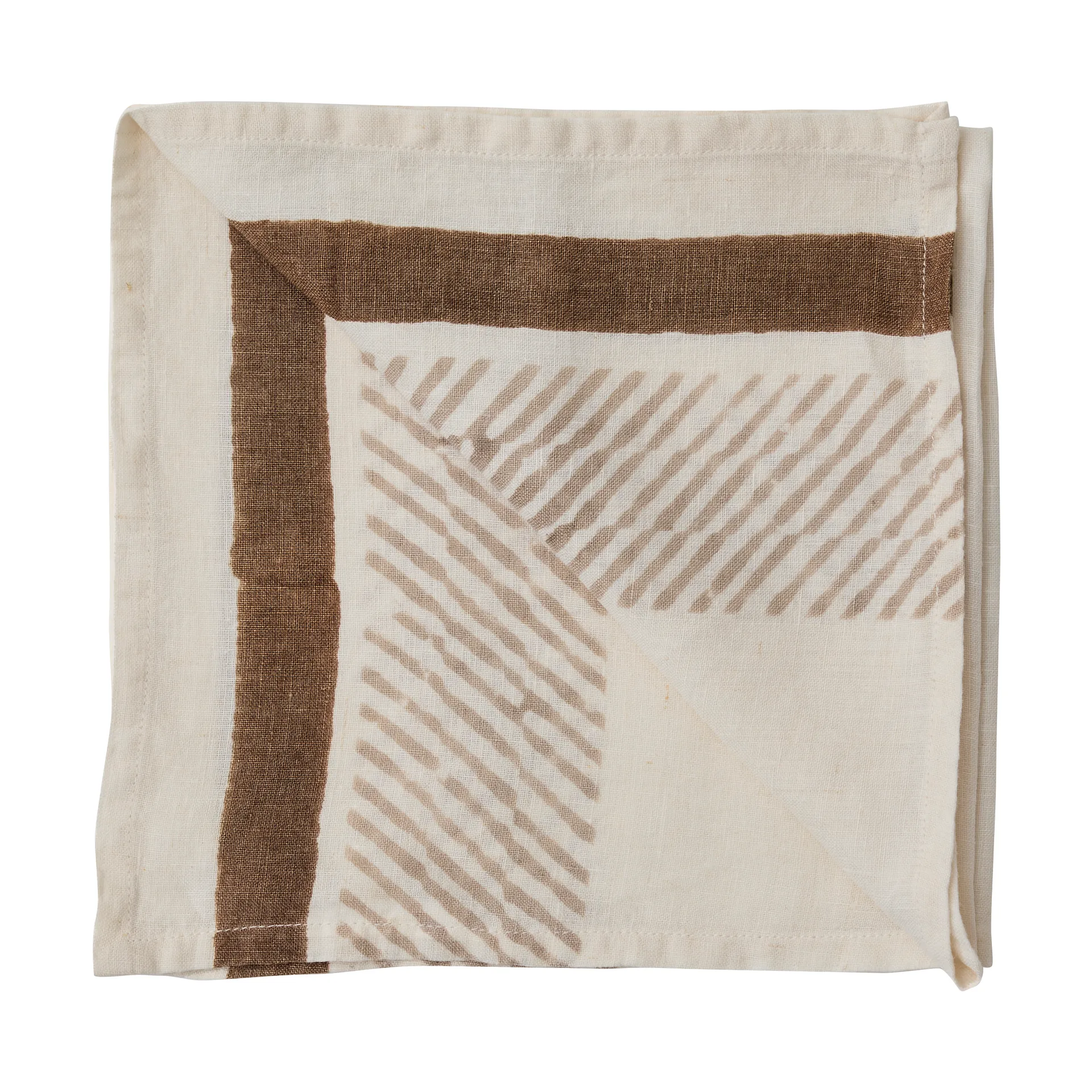Ella napkin 50x50 cm, Brown Tell Me More